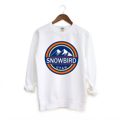 Simply Sage Market Women's  Garment Dyed Graphic Sweatshirt Snowbird Ski Resort