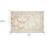 HomeRoots 4' X 6' Beige and Gold Abstract Area Rug - 3 of 4