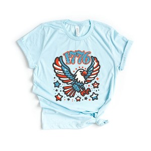 Simply Sage Market Women's Patriotic Eagle 1776 Short Sleeve Graphic Tee - 1 of 4