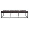 Danes Tufted Bench with Iron Legs - Finch - 3 of 4