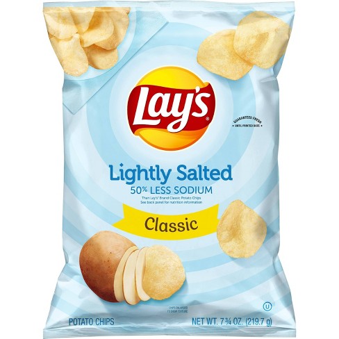 Lay's Lightly Salted Classic Potato Chips - 7.75oz : Target
