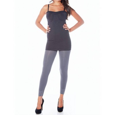 Women's Rocker High Waist Studded Leggings - Rhonda Shear