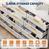 GustoWave Farmhouse 12-Drawer Dresser, 63 Inch Long Rattan Dresser for Bedroom, Slim Wood Chest of Drawers Clothes Storage Cabinet for Living Rooms - 3 of 4