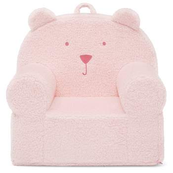 Delta Children Kids' Cozee Flip-out Faux Shearling 2-in-1 Convertible Chair  : Target