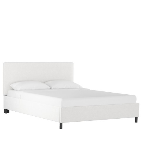 California King Upholstered Platform Bed Velvet White Project 62 Target