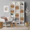 Casafield Mixed Weave Storage Baskets, Natural - Set of 2 Collapsible Cubes, Woven Bin Organizers for Bathroom, Bedroom, Laundry - 2 of 4