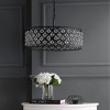 23" Crystal/Metal Gabrielle Pendant (Includes Energy Efficient Light Bulb) Black - JONATHAN Y - 3 of 3
