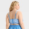 Women's Woven Corset Bra - Colsie™ - 2 of 3