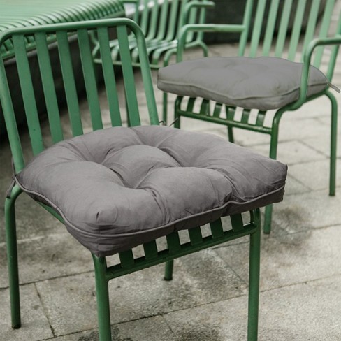 Peace Nest Outdoor Patio Seat Cushion Set of 2 Dark Gray