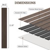 UNISOAR Wood Slat Wall Panel 2 PCS Wood for Soundproof Home Office, Easy Peel and Stick Acoustic Panels 11.8"W x 94.5"L - 3 of 4
