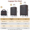 BEAFUP Hardshell Luggage Sets 3 Pieces 20"+28" Luggages and Cosmetic Case Spinner Suitcase with TSA Lock Lightweight - 3 of 4