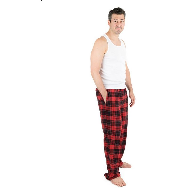 Leveret Mens Flannel Christmas Pajamas Pants, 2 of 3