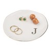 Unique Bargains Ceramic White Decorative Jewelry Tray - 2 of 4