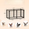 DSVIMOY 47.2" Dog Crate, Dog Kennel for Small Medium Dogs, Puppy Dog Playpen with Top, Pet Cage, Indoor, Black, 47.2"*22"*24" - 3 of 4