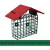 JCS Wildlife XL Suet Cage with Recycled Poly Lumber Roof - 3 of 4