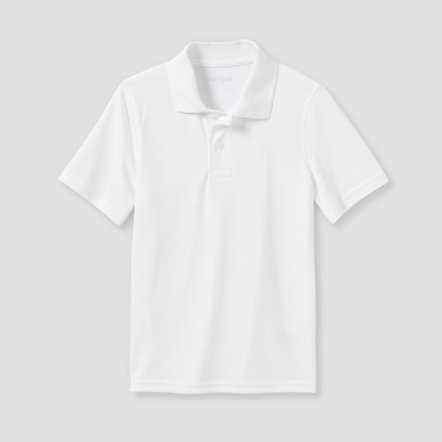 Kids' Short Sleeve Performance Uniform Polo Shirt - Cat & Jack™ White