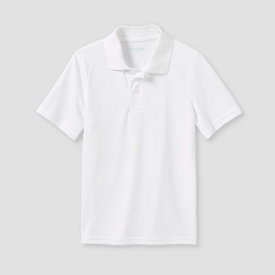 Kids' Performance Short Sleeve Uniform Polo Shirt - Cat & Jack™ Light Blue  M : Target