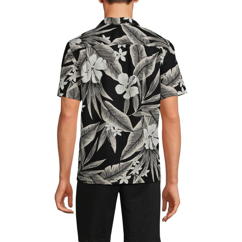 Lands' End Men's Traditional Fit Short Sleeve Camp Collar Hawaiian Shirt, 2 of 5