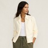 Lands' End Women's Drifter Large Collar Zip Front Cardigan Sweater - 4 of 4