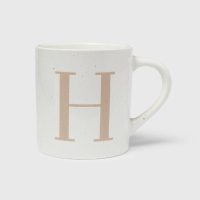 16oz Stoneware Monogram Mug H - Threshold™