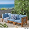 XINGHANZHENXUAN White 3-Piece Patio Sofa Set, Modular Outdoor Sectional for Small Spaces & Balconies - 2 of 4