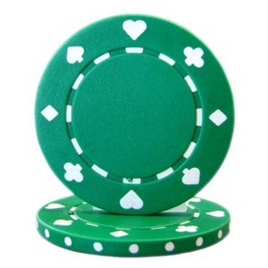 Slickblue 25-Pack Suited 11.5g Poker Chips, Non-Denominated, Card Suits Design, 39mm Diameter, Color Options - 1 of 3
