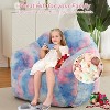 Oversized Bean Bag Chair, Memory Foam Lounger for Adults & Kids, Dorm Room Couch Replacement for Living Rooms, Bedrooms, Blue - 3 of 4