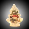 Stony Creek 8.5 Inch Jolly Snowman Christmas Tree Snow Electric Winter Novelty Sculpture Lights - 3 of 3