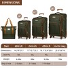 5 Piece Softside Luggage Set with TSA Lock and Spinner Wheels, Lightweight Expandable Suitcases for Family Travel – Cuddlewood - 4 of 4