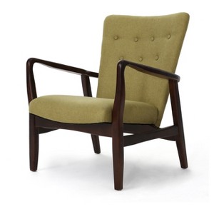 Becker Upholstered Arm Chair - Wasabi Green - Christopher Knight Home