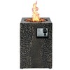 Costway 16'' Square Outdoor Propane Fire Pit w/Lava Rocks Waterproof Cover 30,000 BTU - image 3 of 4