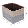 REGALWOVEN Fabric Collapsible Lightweight Open Storage Bins 15 x 11 x 9.4 Inch 3 Packs - 4 of 4