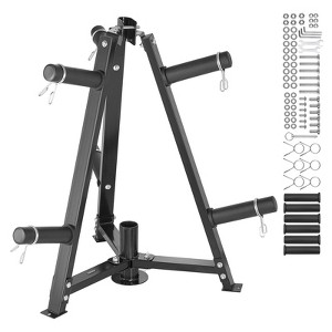 VEVOR Weight Plate Rack, Weight Plate Tree for 2-Inch Weight Plates, Standard Weight Plate Tree, 300 lbs Load Capacity Weight Storage Holder - 1 of 4