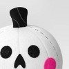 Fabric Pumpkin and Skull Figurine - Hyde and EEK! Boutique™ White - 3 of 3