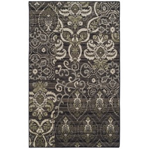 Traditional Floral Indoor Hallway Entryway Runner Rug by Blue Nile Mills - 1 of 4