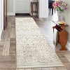 washable living room rug, non-slip vintage  distressed soft low pile foldable printed carpet for bedroom, office - 2 of 4