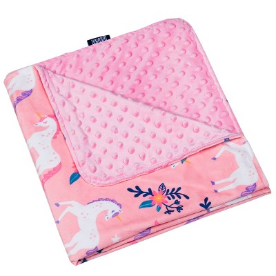 50x60 La Kids' Unicorn Utopia Ultra Soft Plush Throw Blanket Pink - Laura  Ashley : Target