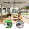 XBRIGH Outdoor Dog Kennel with Waterproof Cover,UV-Resistant Roof and Secure Locking Mechanism for Large Dogs,Durable Metal Enclosure - 3 of 4