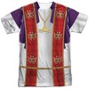 Men's Flying Spaghetti Priest (Front Back Print) Short Sleeve Costume T-Shirt - 2 of 4