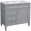YOOCOZZ 36'' Bathroom Vanity with Top Sink,2 Drawers and a Tip-out Drawer - 2 of 4