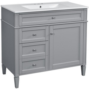 Dexmalle Elegant Modern Bathroom Storage Cabinet with Top Sink - 1 of 4