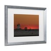 Trademark Fine Art - Kurt Shaffer Lake Erie's Lorain lighthouse at sunset Matted Framed Art - image 3 of 4