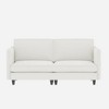 NicBex Modern Minimalist Comfy Fabric Loveseat Sofa Couch with Side Pockets,2-Seat Lounge Sofa for Living Room,Apartment - 4 of 4