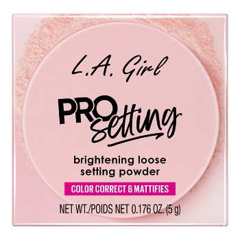 L.A. Girl Pro Pink Loose Brightening & Setting Powder - 0.176oz