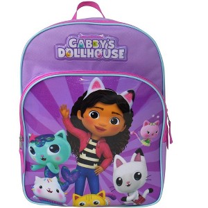 DreamWorks Purple Polyester Gabby's Dollhouse 16" School Backpack with a Large Front Pocket - 1 of 4