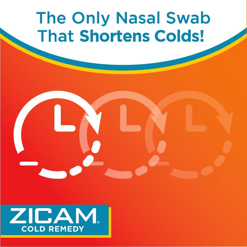 Zicam Cold Remedy Cold Shortening Medicated Zinc-Free Nasal Swabs - 20ct, 5 of 11