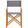 vidaXL Director foot s Chairs 2 pcs Solid Acacia Wood - 3 of 4