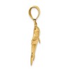 Black Bow Jewelry 14k Yellow Gold Large Dolphin Pendant - 2 of 4