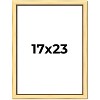PosterPalooza | Simple Gold Picture Frame - UV Acrylic, Foam Board Backing, Hanging Hardware - 2 of 4