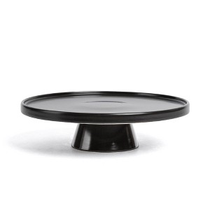 over&back Stoneware Round Cake Stand Semi-Matte - 1 of 4